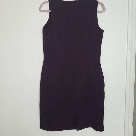 Scarlett Plum Color Sleeveless Crew Neck Purple Pencil Women's  Dress Size 9 - Picture 3 of 9